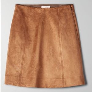 Babaton suede skirt